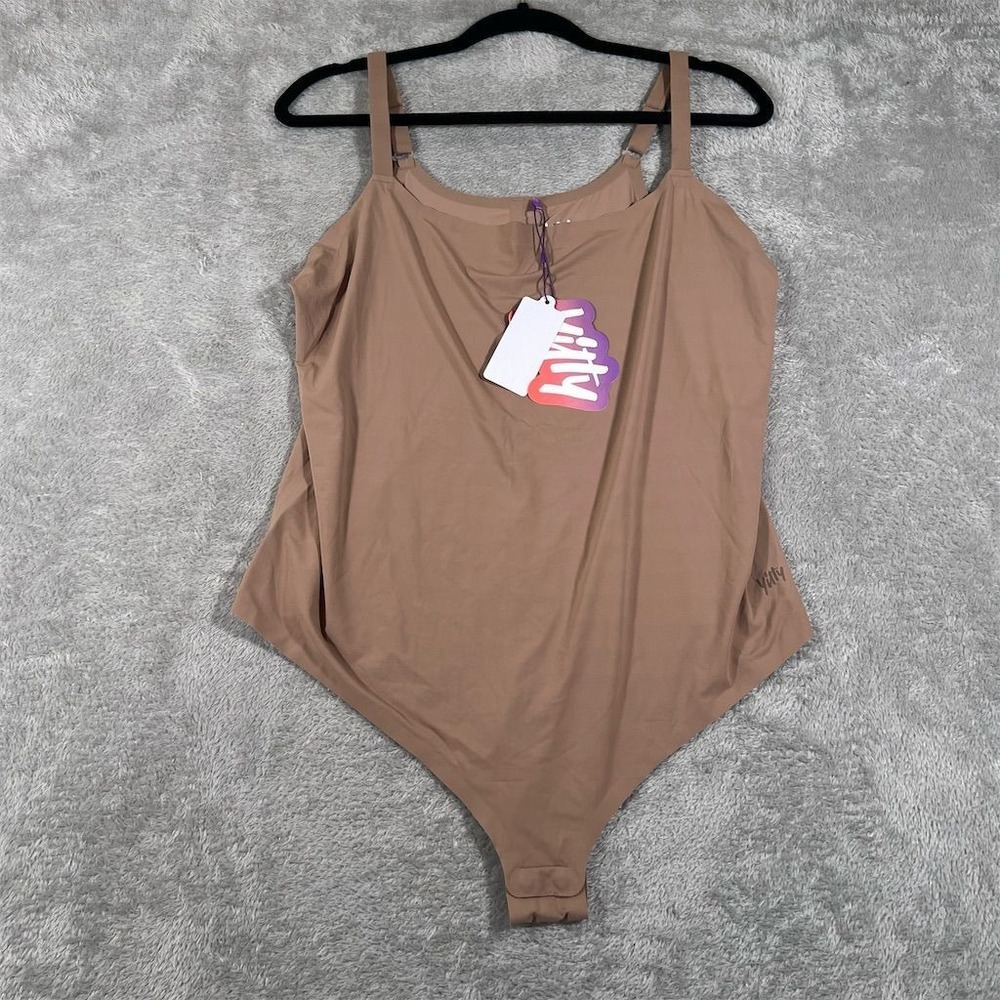 Yitty Women's 3XL Brown Scoop Neck Tank Bodysuit NWT‎ Casual